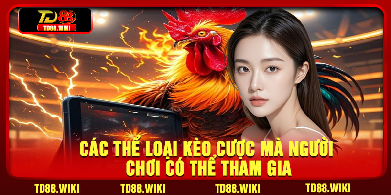 Các thể loại kèo cược mà người chơi có thể tham gia