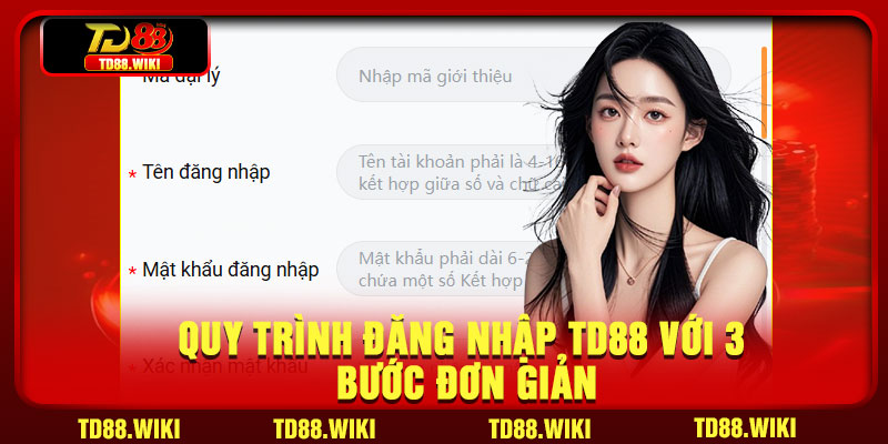 Quy trình đăng nhập TD88 với 3 bước đơn giản